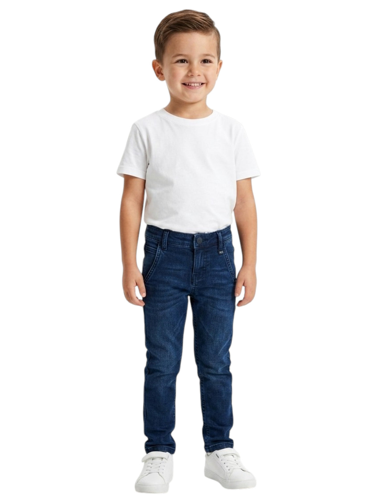 Image for Kids Boy's Plain Solid Jeans,Blue