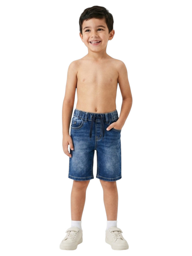 Image for Kids Boy's Washed Denim Short,Navy