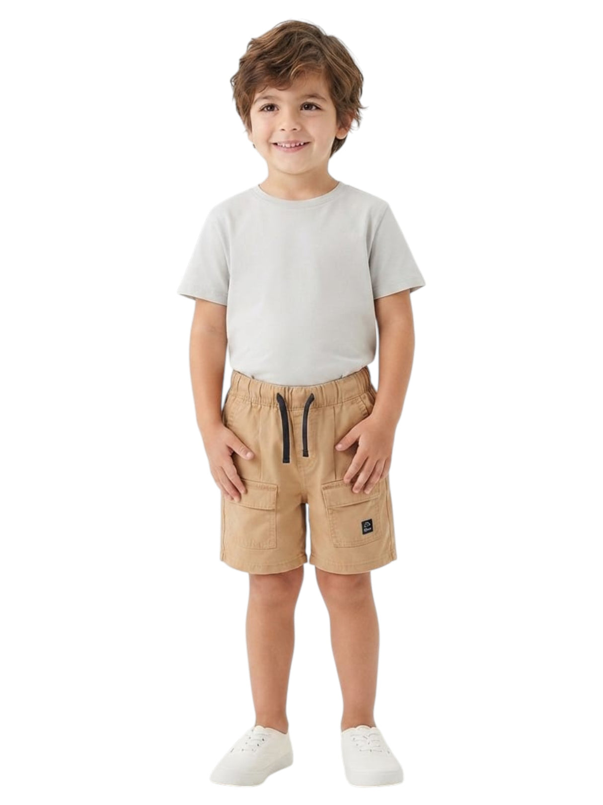 Image for Kids Boy's Plain Short,Light Brown