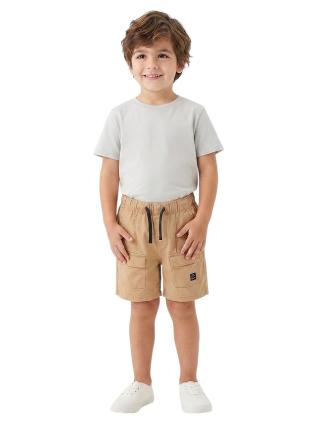 Image for Kids Boy's Plain Short,Light Brown