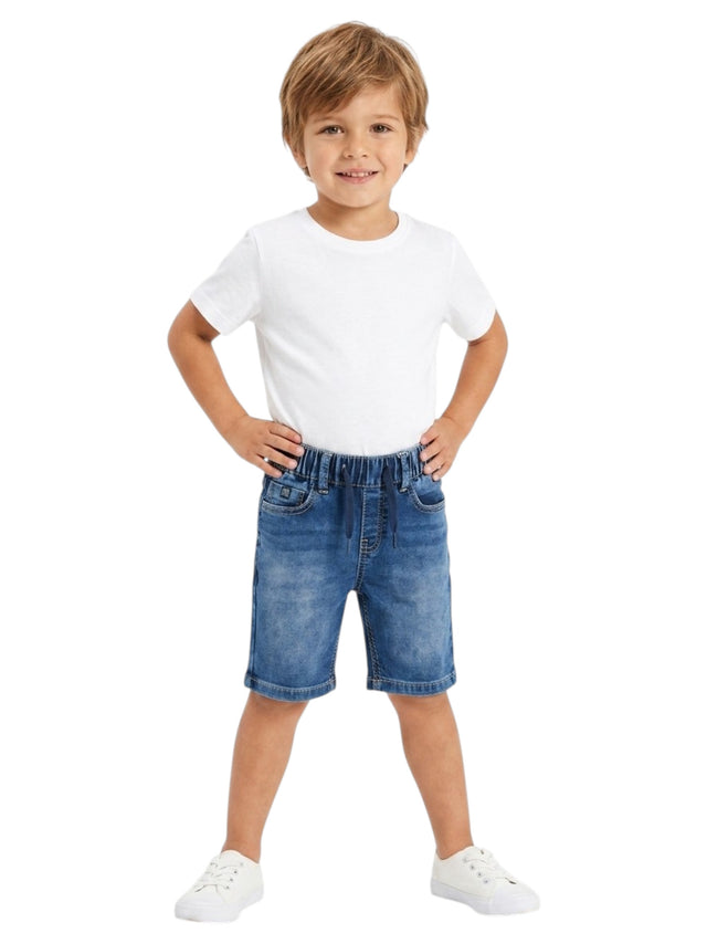 Image for Kids Boy's Washed Denim Short,Navy