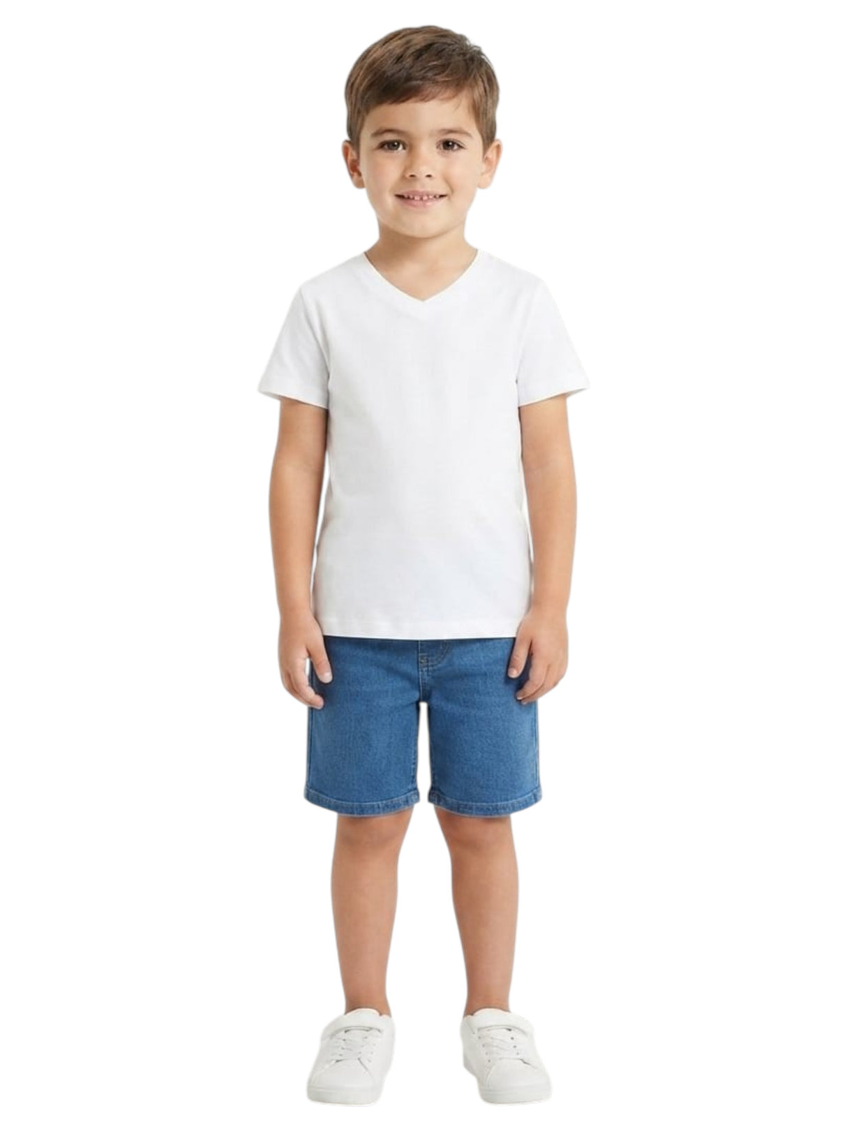 Image for Kids Boy's Plain Solid Basic Top,White