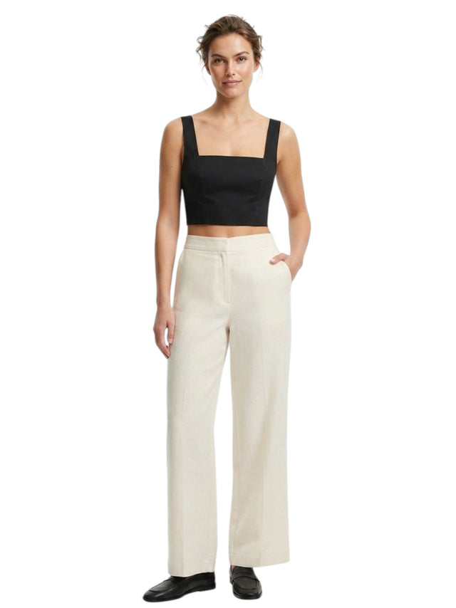 Image for Women's Plain Crop Top,Black