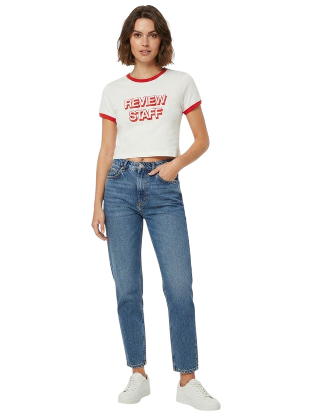 Image for Women's Printed Top,White