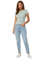 Image for Women's Ribbed Top,Mint Green