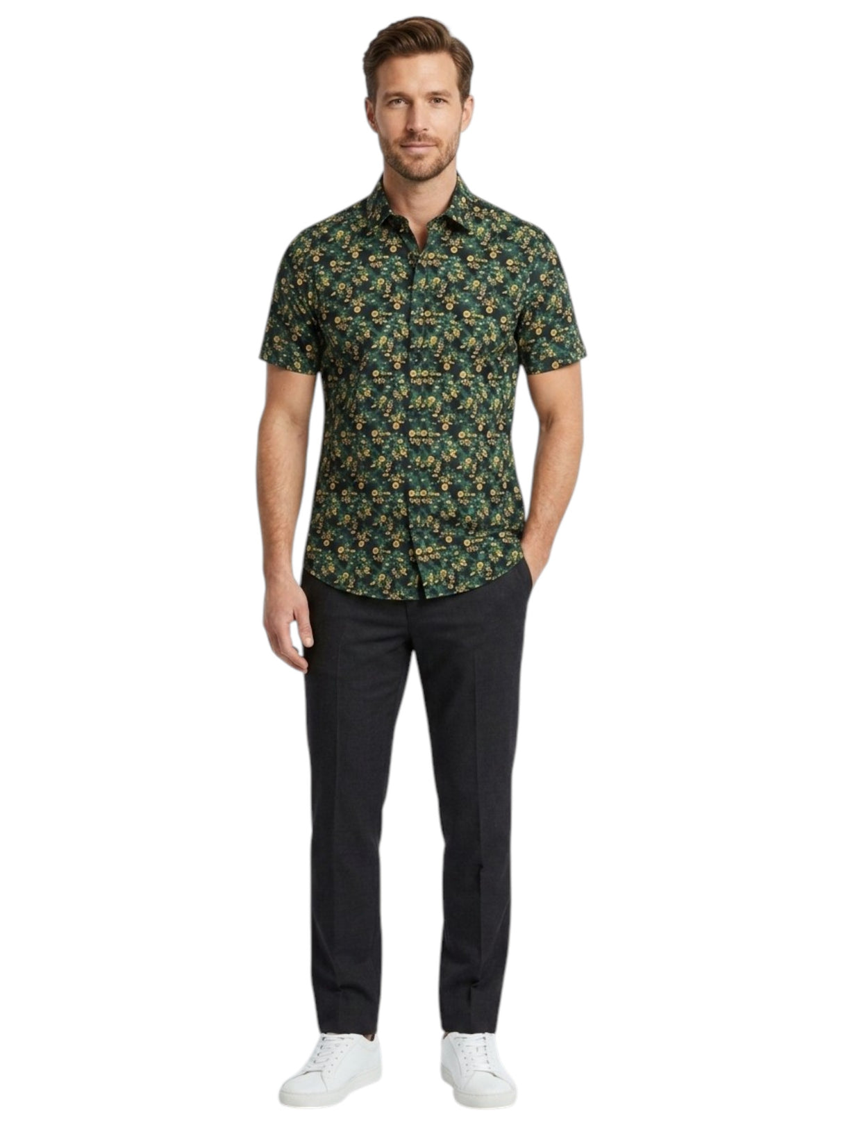 Image for Men's Printed Dress Shirt,Multi