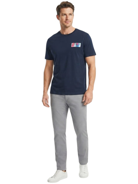 Image for Men's Printed Top,Navy