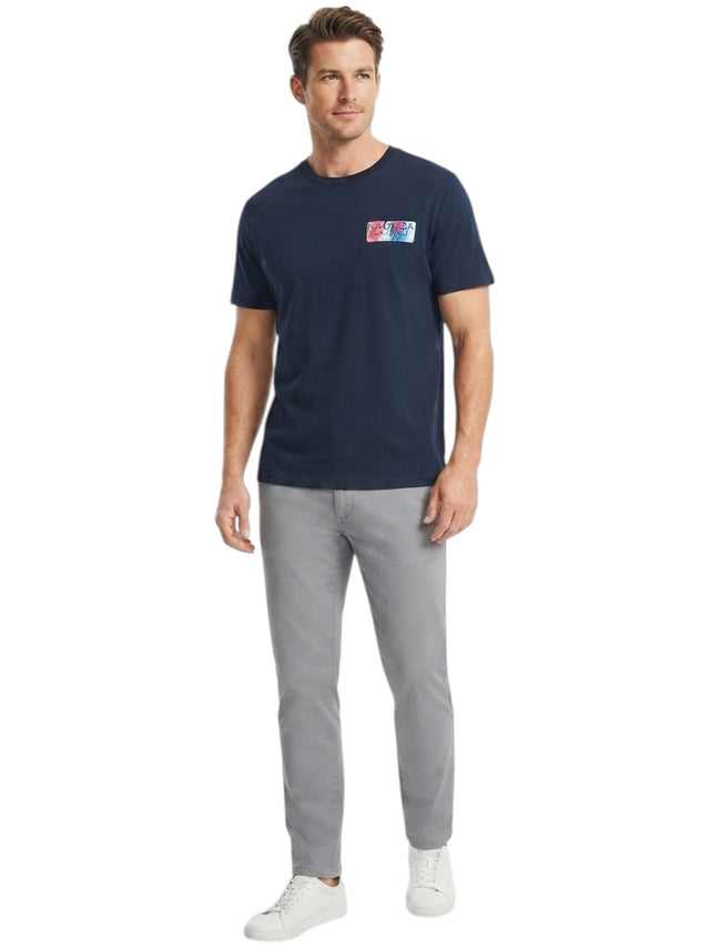 Image for Men's Printed Top,Navy
