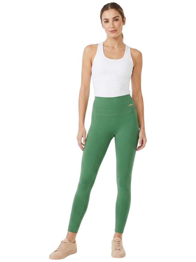 Image for Women's Plain Solid Legging,Green