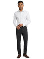 Image for Men's Plain Solid Dress Shirt,White