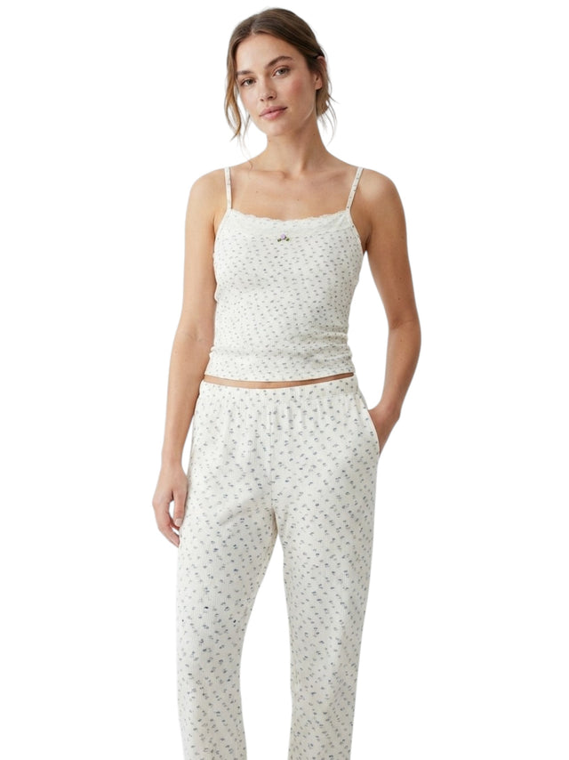 Image for Women's Floral Printed Sleepwear Top,Beige