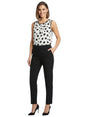 Image for Women's Polka Printed Top,White
