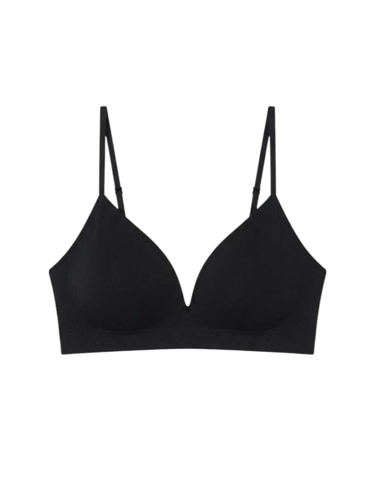 Image for Women's Plain Solid Bra,Black