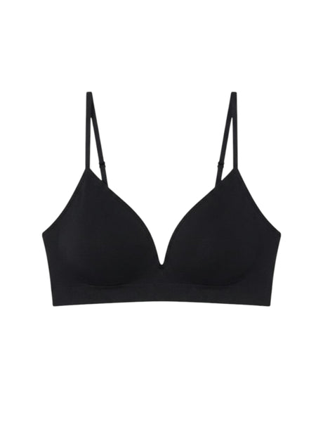 Image for Women's Plain Solid Bra,Black