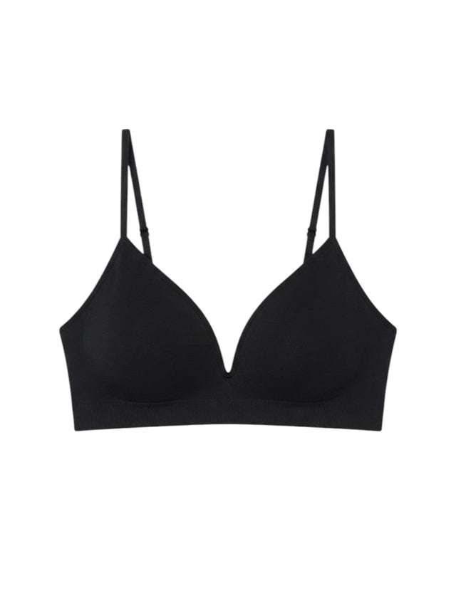 Image for Women's Plain Solid Bra,Black