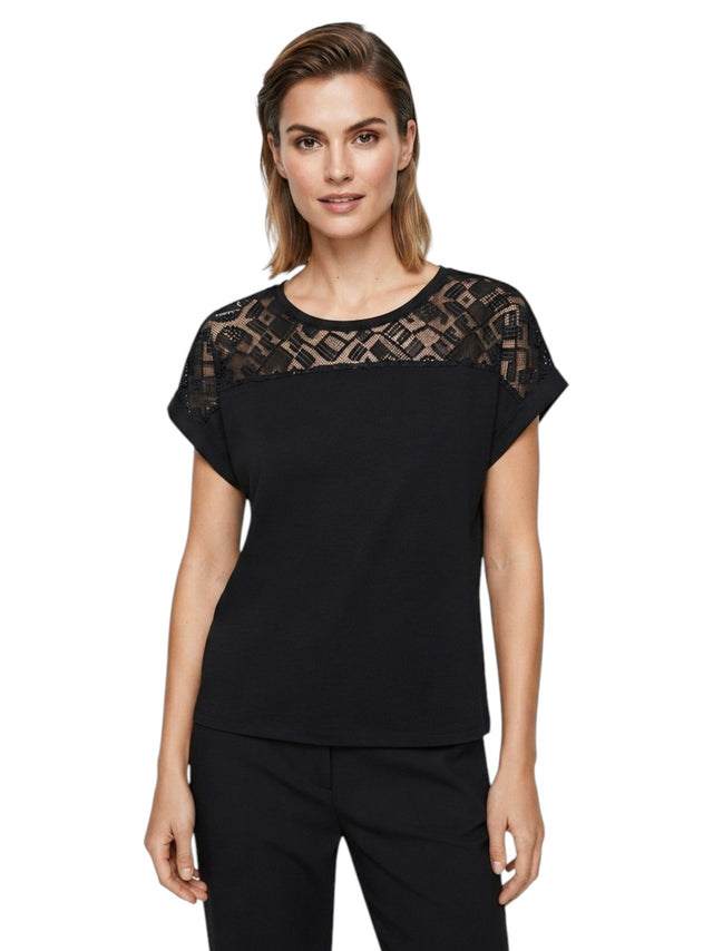 Image for Women's Textured Top,Black