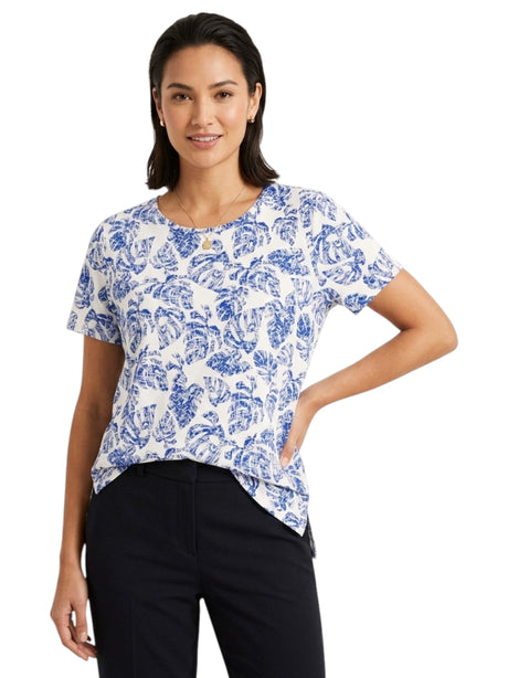 Image for Women's Printed Top,White