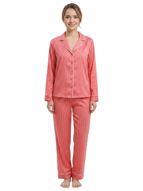 Image for Women's Printed Sleepwear Chemise,Pink