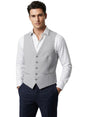 Image for Men's Plain Solid Vest,Grey