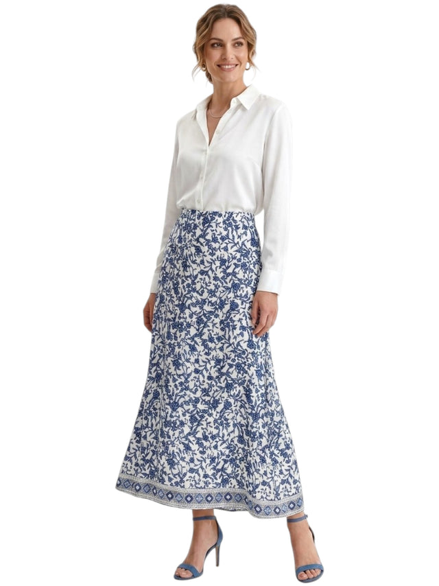 Image for Women's Printed Skirt,White