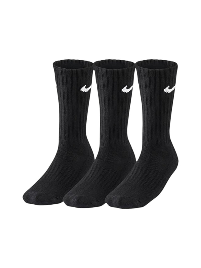 Image for Men's Knitted Long Thin Socks Set 3Pieces,Black