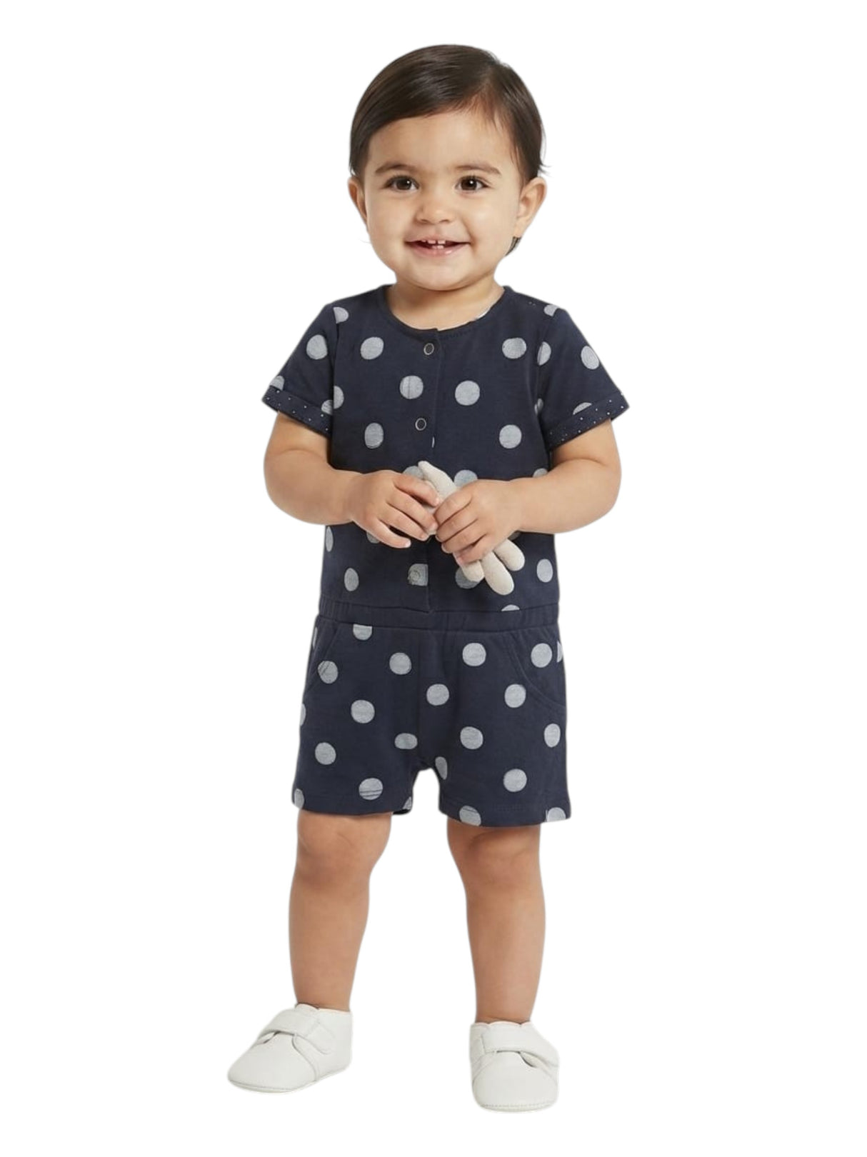 Image for Kids Girl's Printed Jumpsuit,Navy