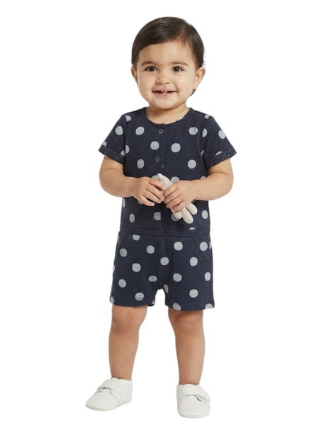 Image for Kids Girl's Printed Jumpsuit,Navy