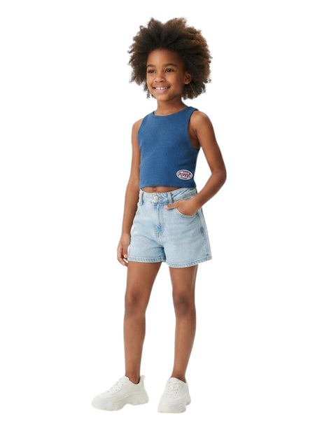 Image for Kids Girl's Textured Top,Navy