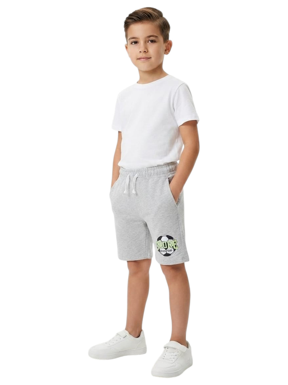 Image for Kids Boy's Plain Short,Grey