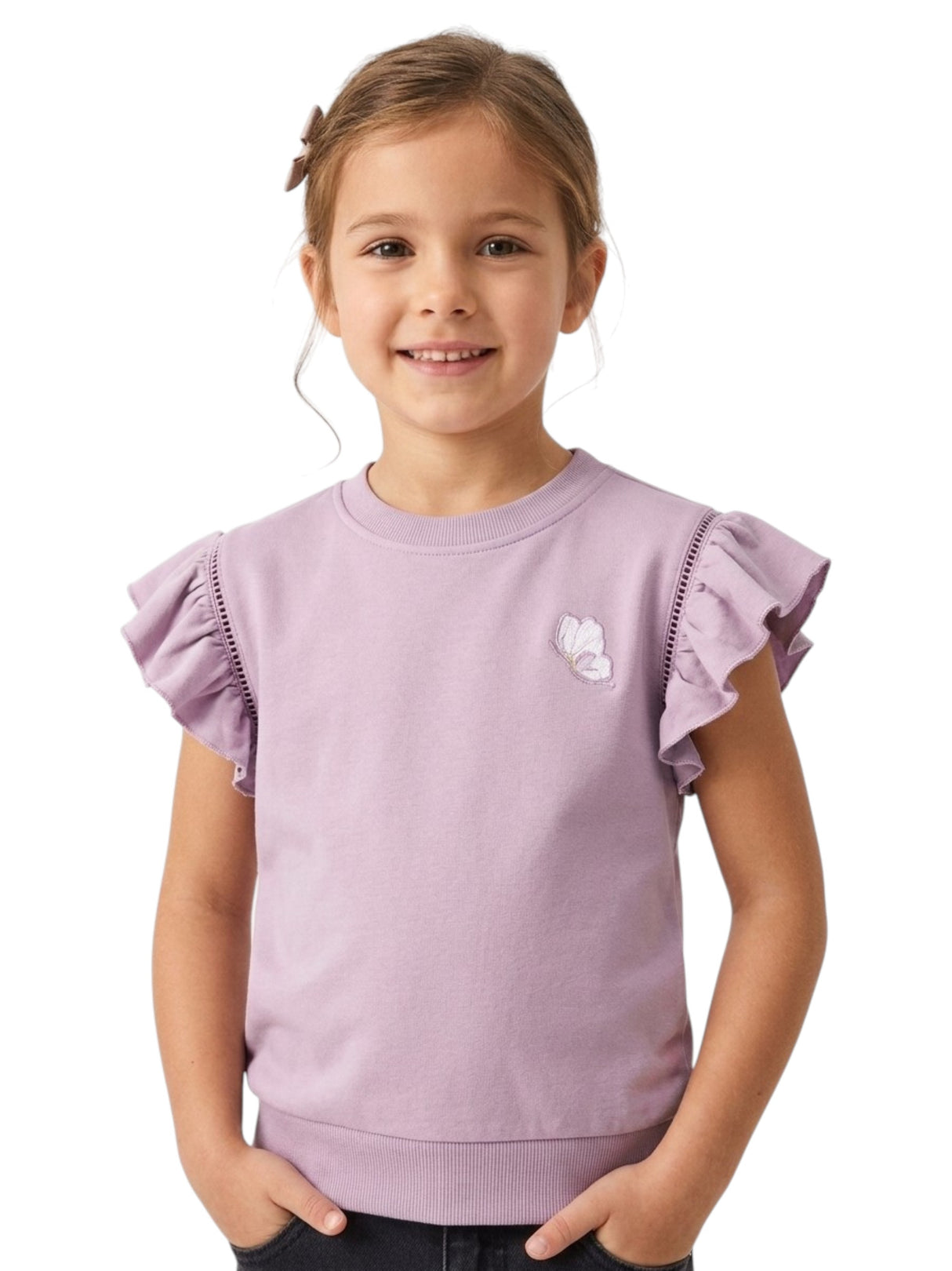 Image for Kids Girl's Plain Top,Purple