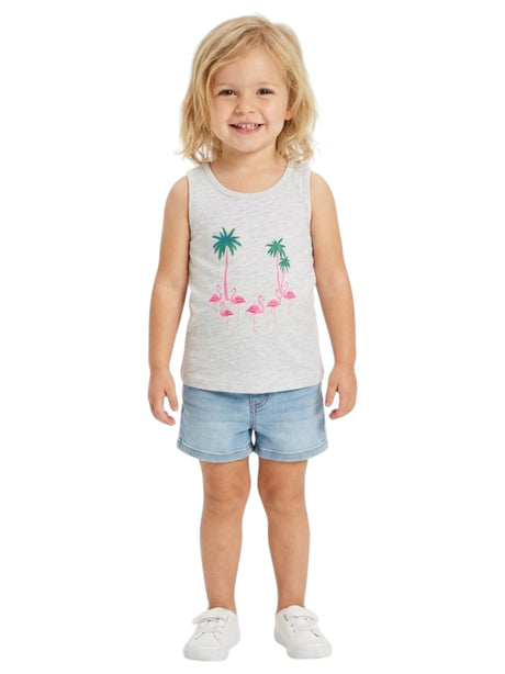 Image for Kids Girl's Printed Top,Grey
