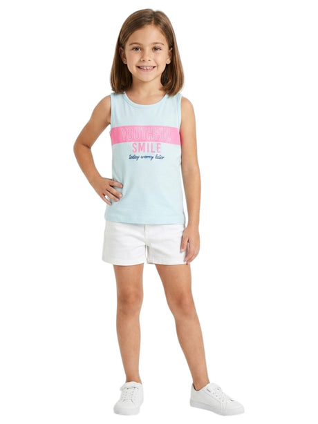 Image for Kids Girl's Printed Top,Aqua