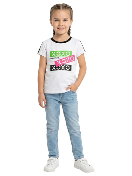 Image for Kids girl's Printed Top,White