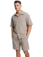 Image for Men's Textured Set 2 Pieces,Dusty Beige