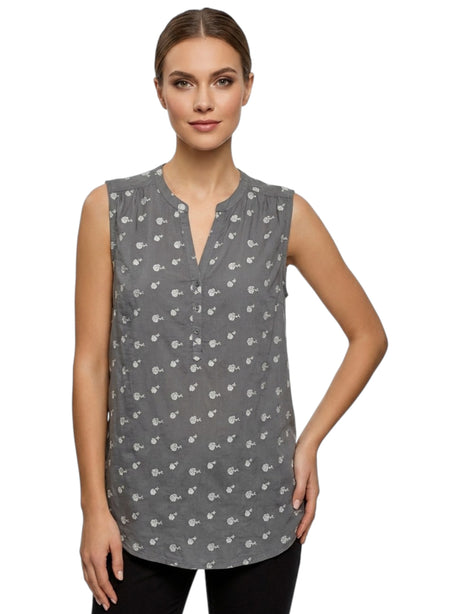 Image for Women's Printed Top,Grey