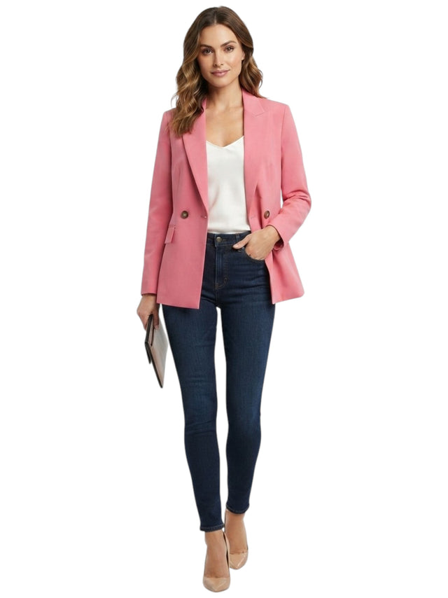 Image for Women's Plain Blazers,Pink