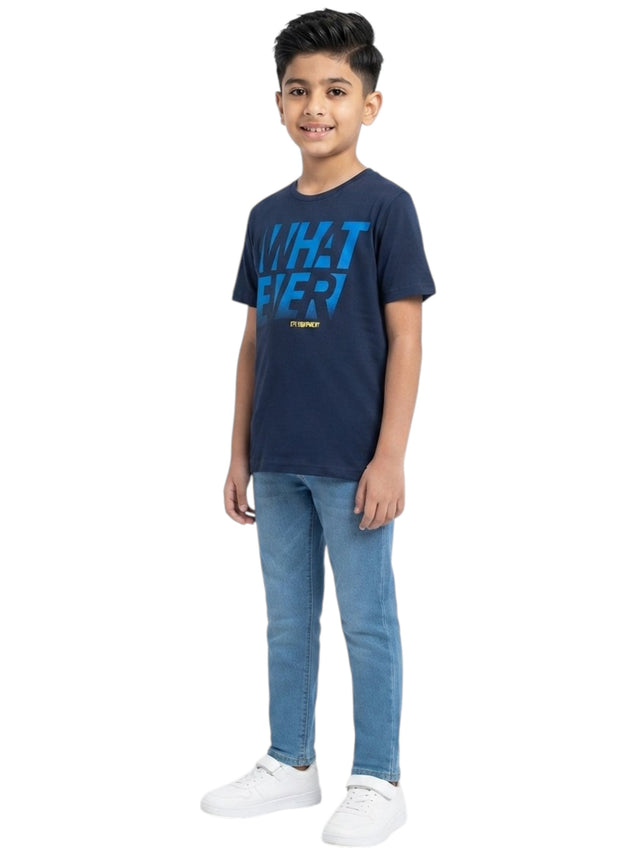 Image for Kids Boy's Printed Top,Navy