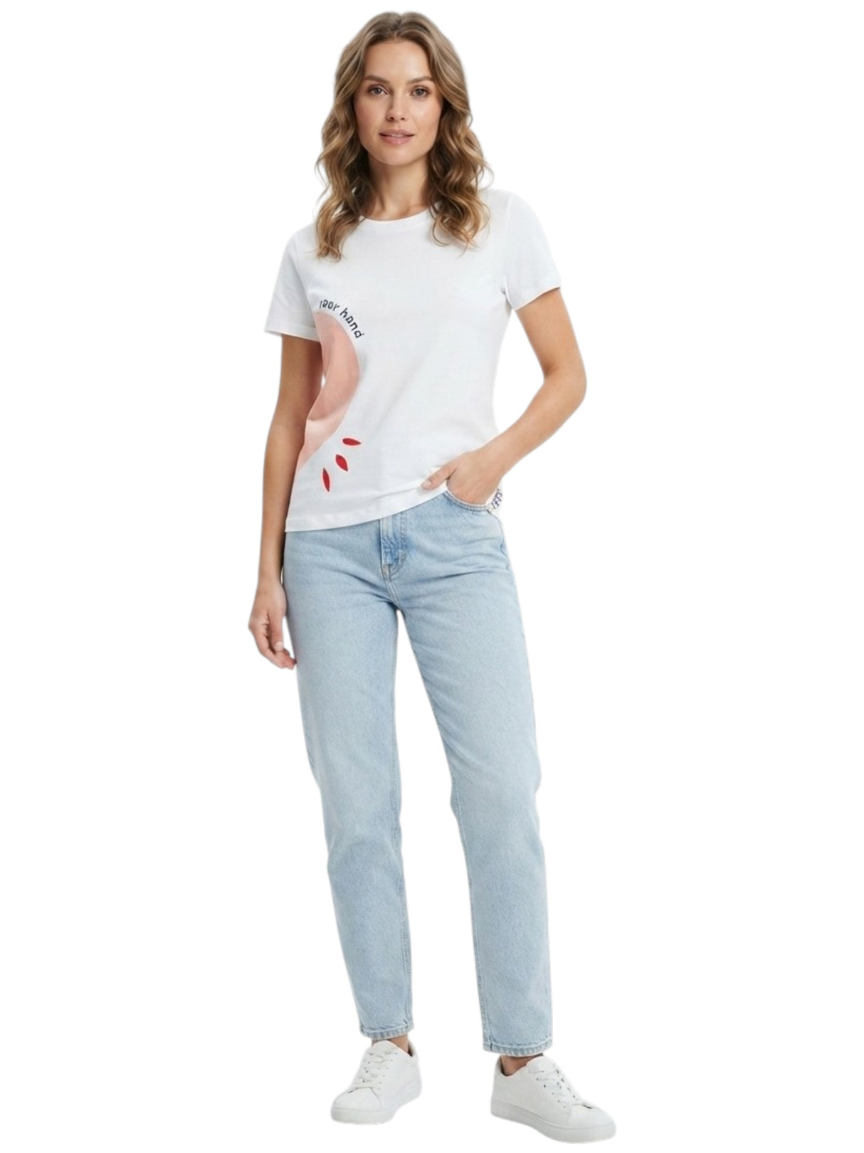 Image for Women's Printed Top,White