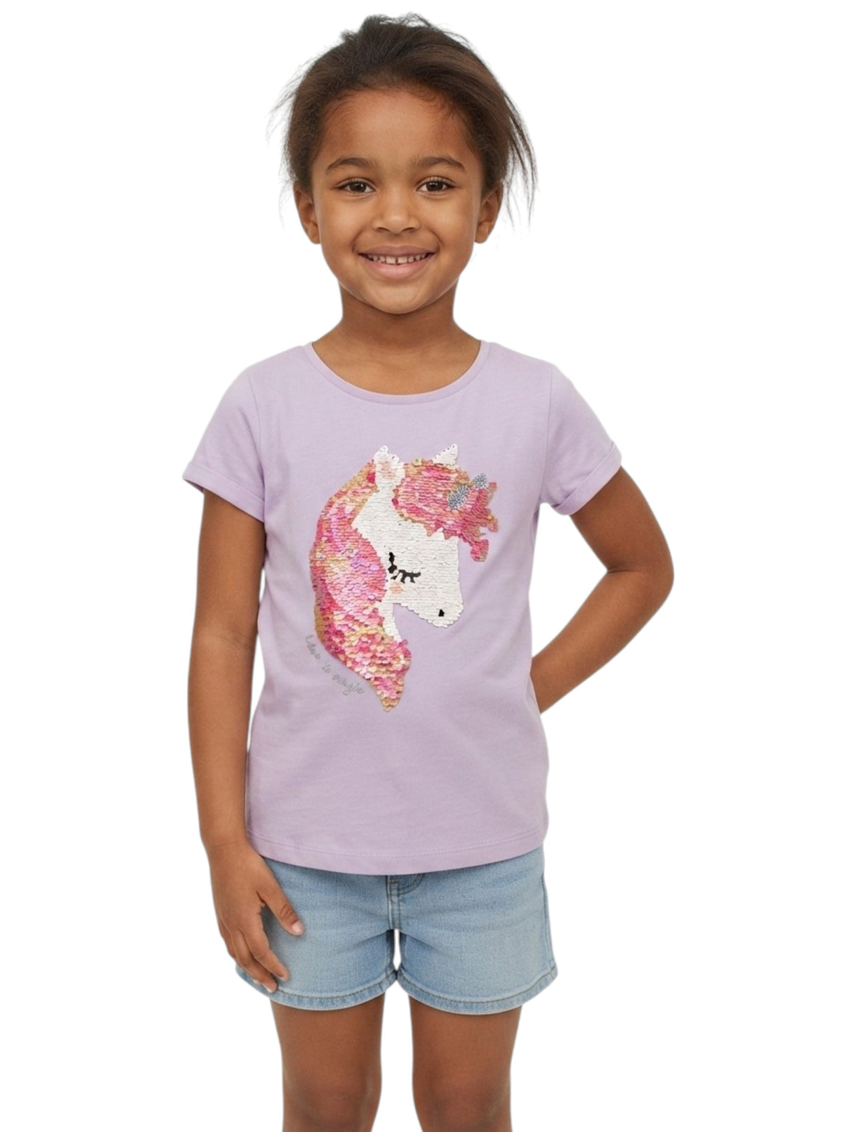 Image for Kids Girl's Squin Top,Mauve