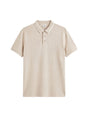 Image for Men's Textured Polo Top,Beige