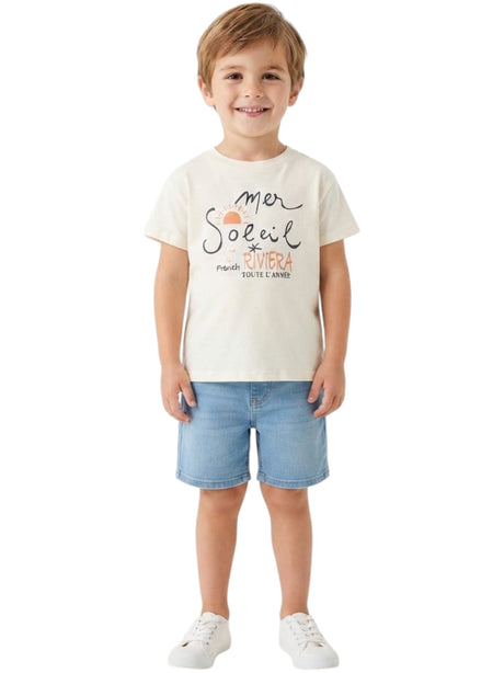 Image for Kids Boy's Printed Top,Light Beige