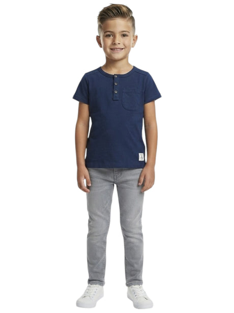 Image for Kids Boy's Plain Top,Navy