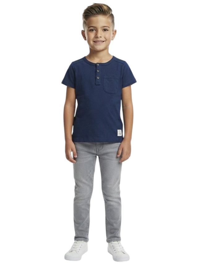 Image for Kids Boy's Plain Top,Navy