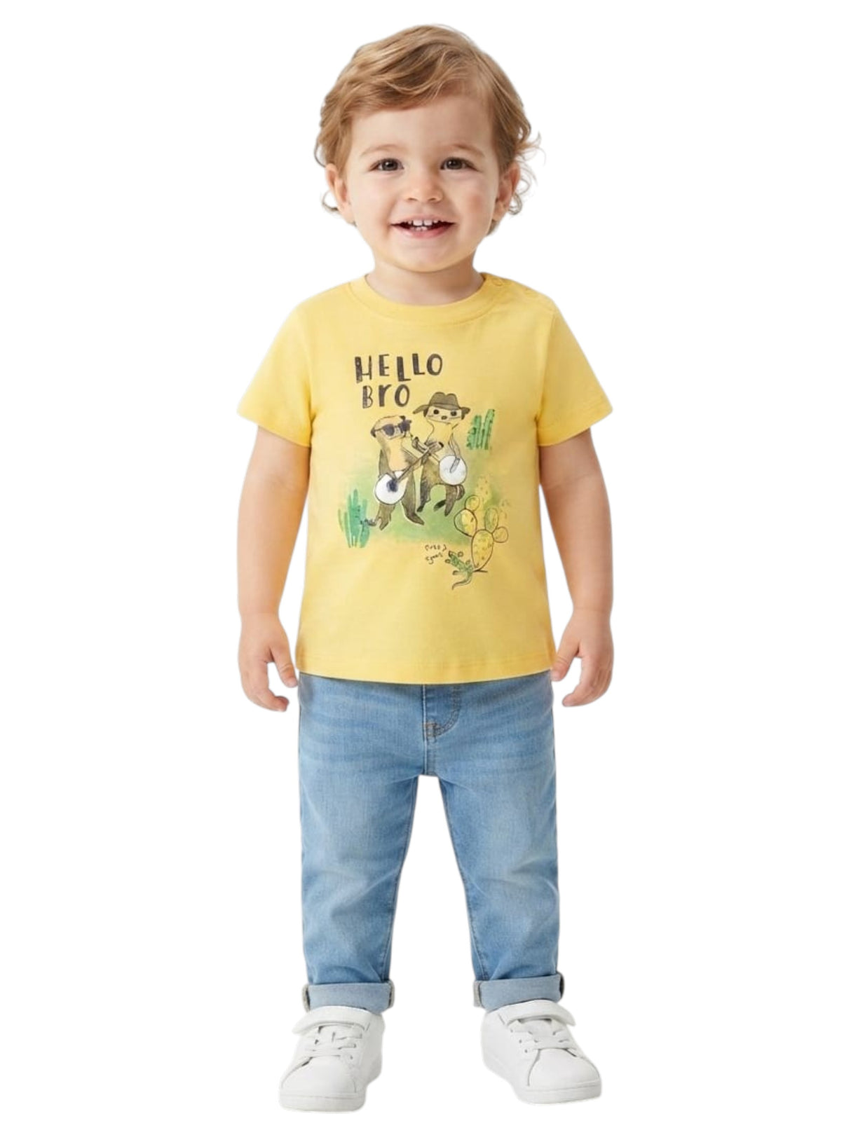 Image for Kids Boy's Printed Top,Yellow