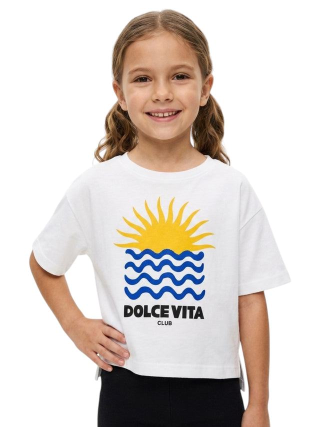 Image for Kids Girl's Printed Top,White