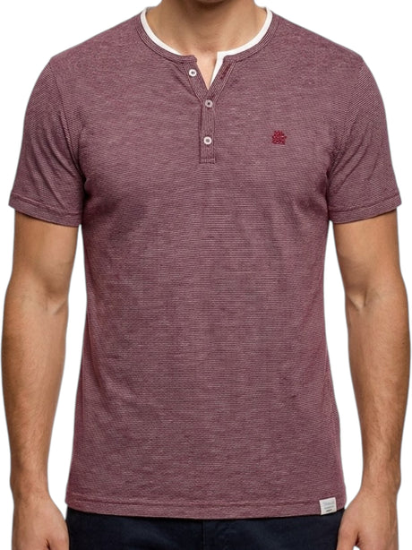 Image for Men's Stripped Top,Burgandy