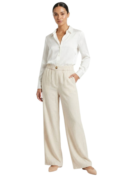 Image for Women's Plain Pants,Beige