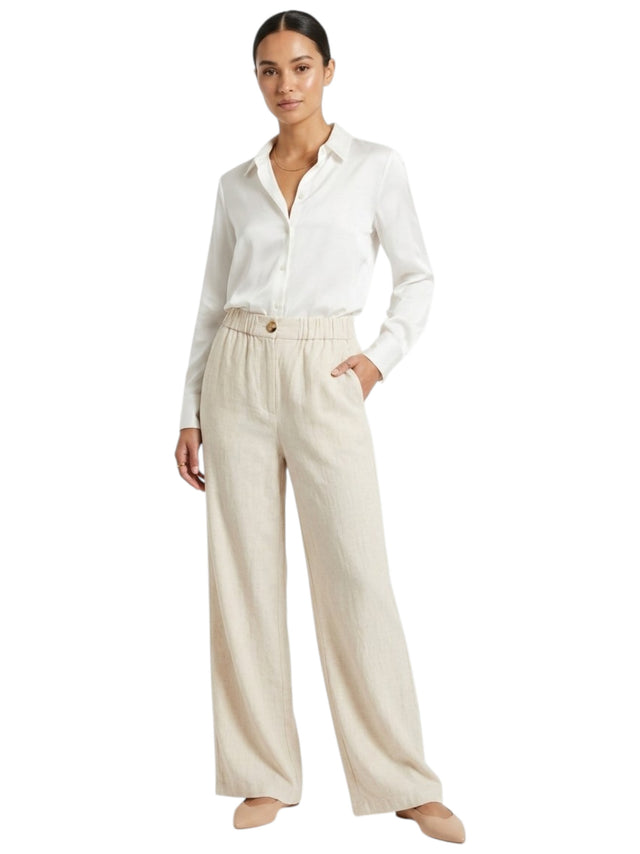 Image for Women's Plain Pants,Beige