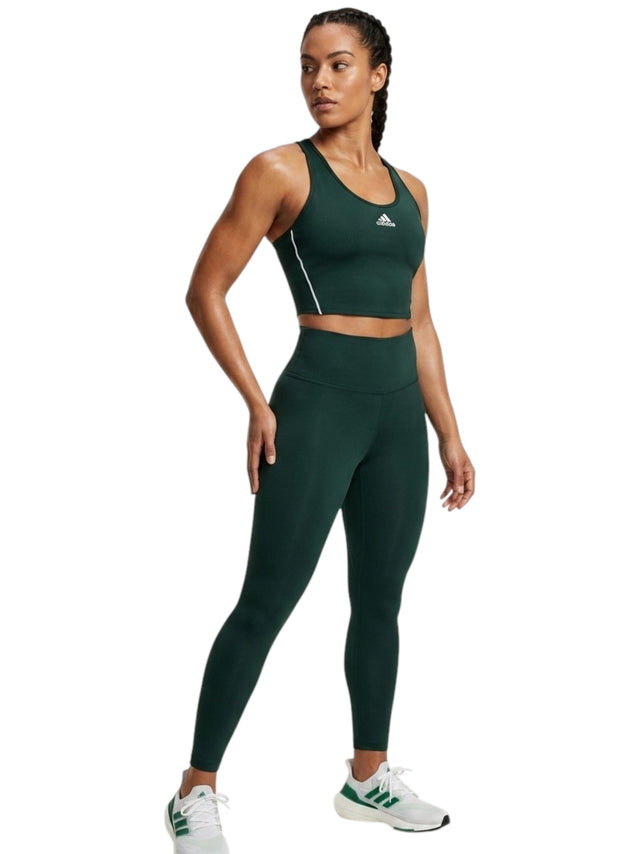 Image for Women's Plain Crop Top,Dusty Green