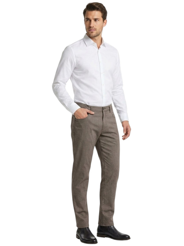 Image for Men's Textured Pants,Brown